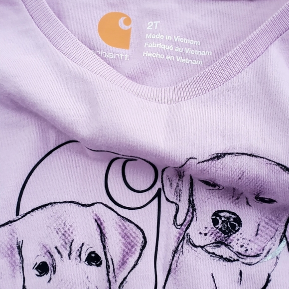 Purple Dog Print Top and Skirt Set Size 2T - Picture 5 of 7